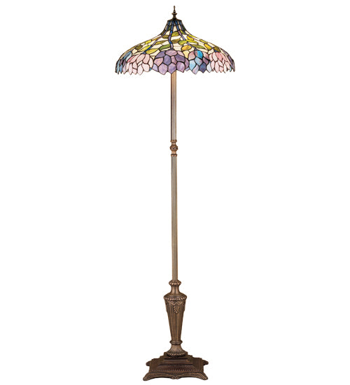 Wisteria Floor Lamp Stained Glass Tiffany Floor Lamp – TiffanyLamps.com