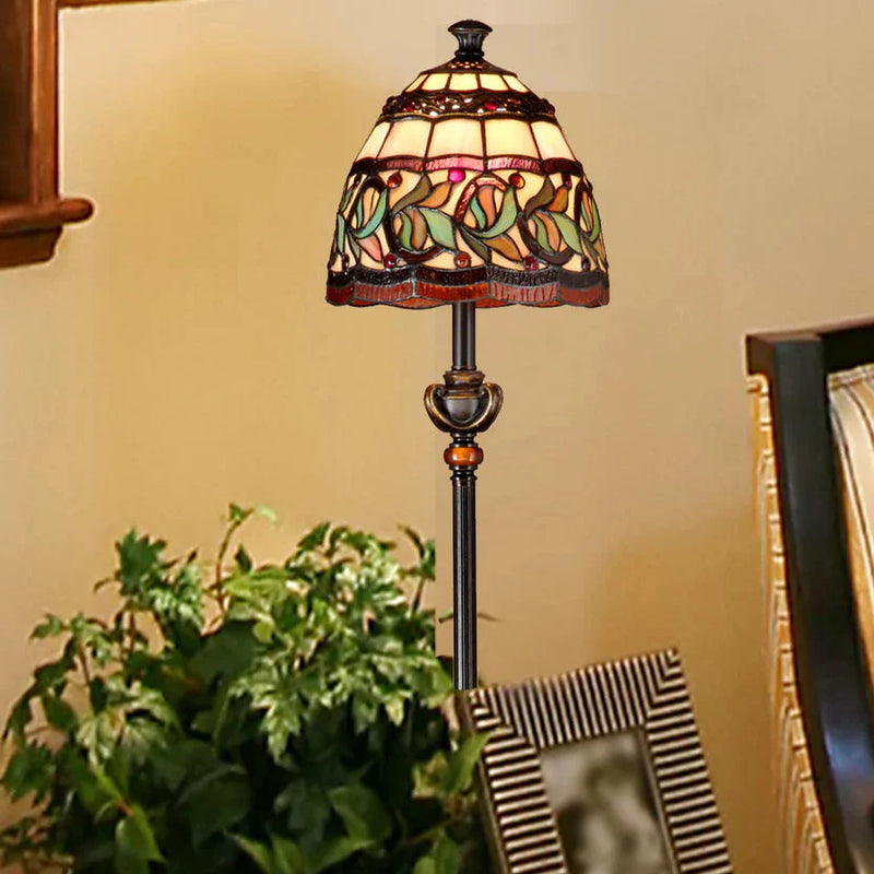 Tiffany Buffet Lamps - Tall Stained Glass Lamps