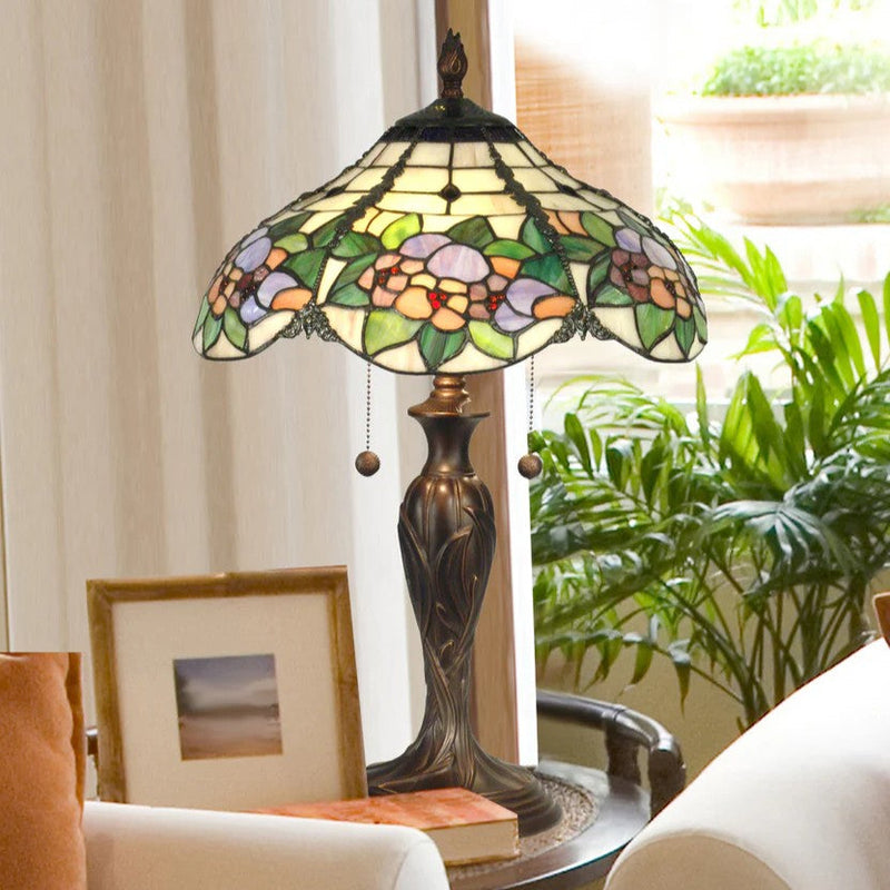 Tiffany Floral Lamps - Stained Glass Flower Lamps