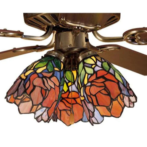 Tiffany Ceiling Fan Lights - Stained Glass Fan Shades