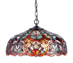 Chloe Sadie Victorian Blue Pendant Lamp