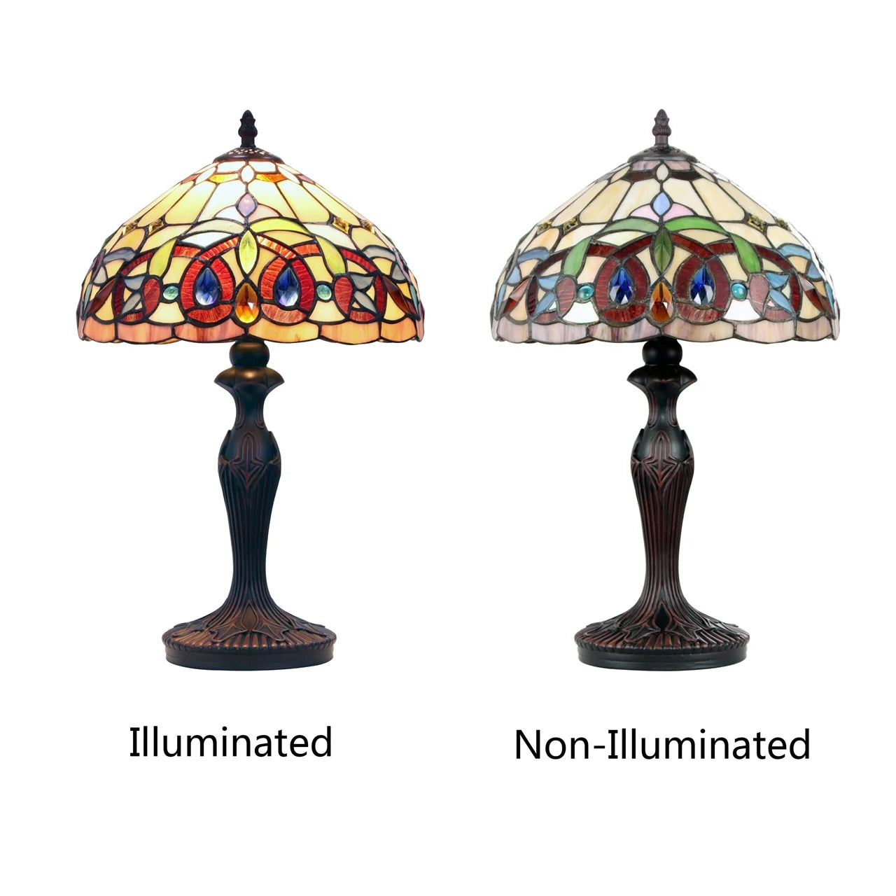 Chloe Serenity One-Light Red Table Lamp