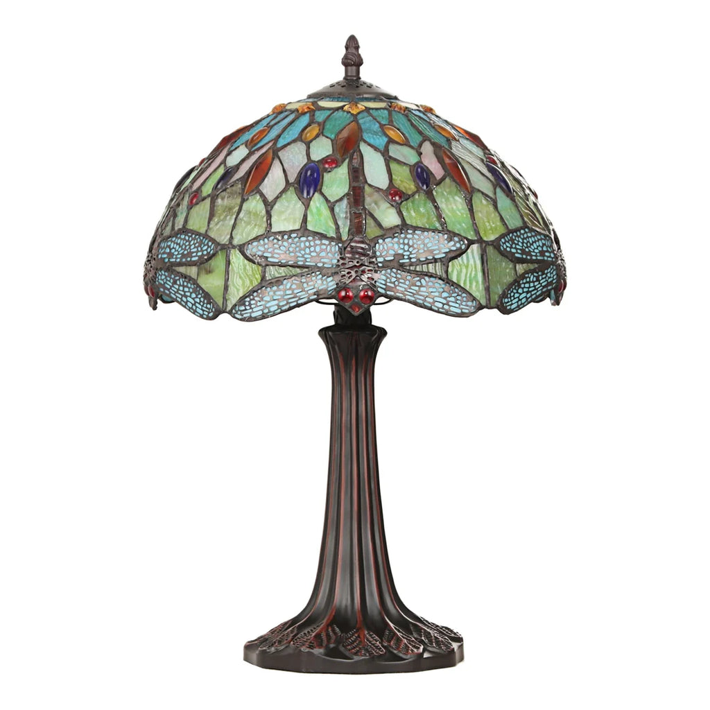 Chloe Empress One-Light Green Dragonfly Table Lamp