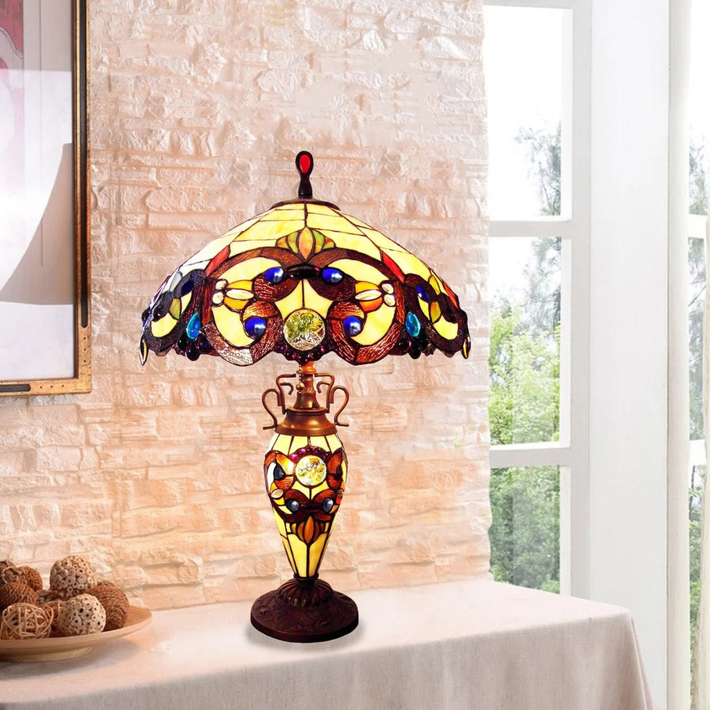 Chloe Demetra Aurora Double-Lit Table Lamp