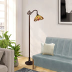 Dragonflies: Chloe Anisoptera Purity Reading Floor Lamp