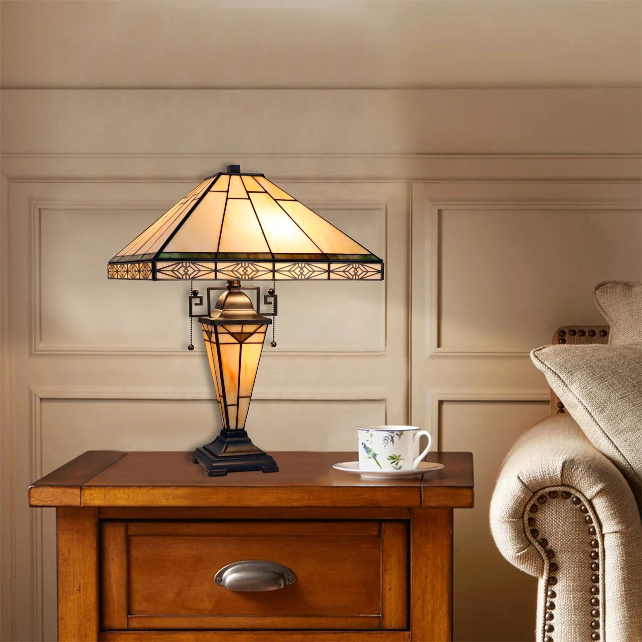 Chloe Theros Double Lit Table Lamp