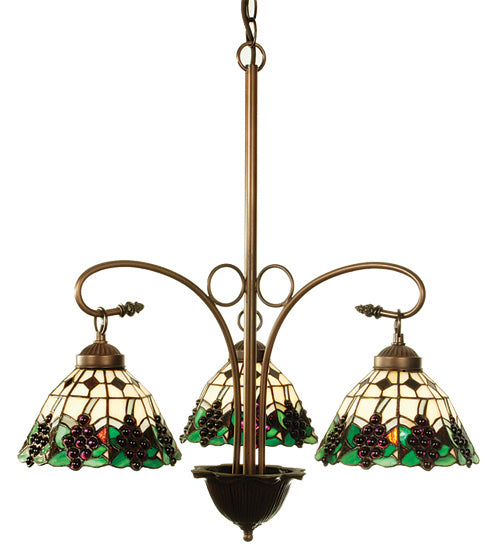Meyda Tiffany Grape 3 Light Chandelier