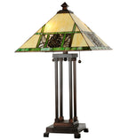 Meyda Tiffany Pinecone Ridge Tall Table Lamp