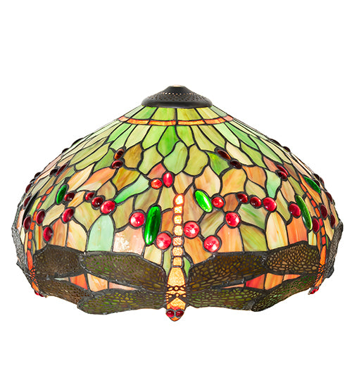 24.5"H Tiffany Hanginghead Dragonfly Table Lamp