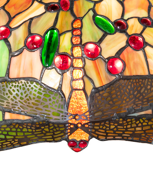 24.5"H Tiffany Hanginghead Dragonfly Table Lamp