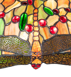 24.5"H Tiffany Hanginghead Dragonfly Table Lamp