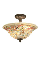 Dale Tiffany Bradshaw Mosaic Flush Mount