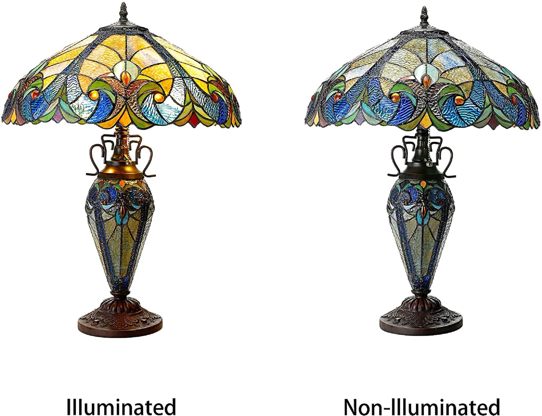 Chloe Liaison Double-Lit Table Lamp