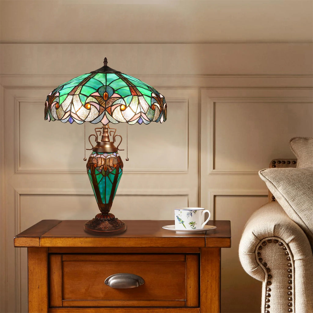 Chloe Seaside Victorian Double-Lit Table Lamp