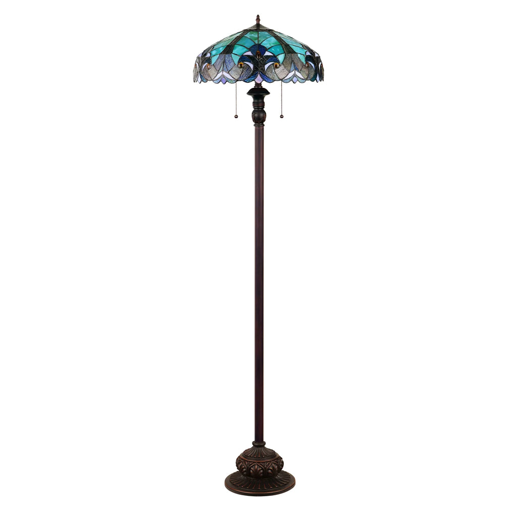 Chloe Liaison Turquoise Floor Lamp