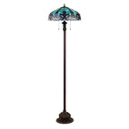 Chloe Liaison Turquoise Floor Lamp