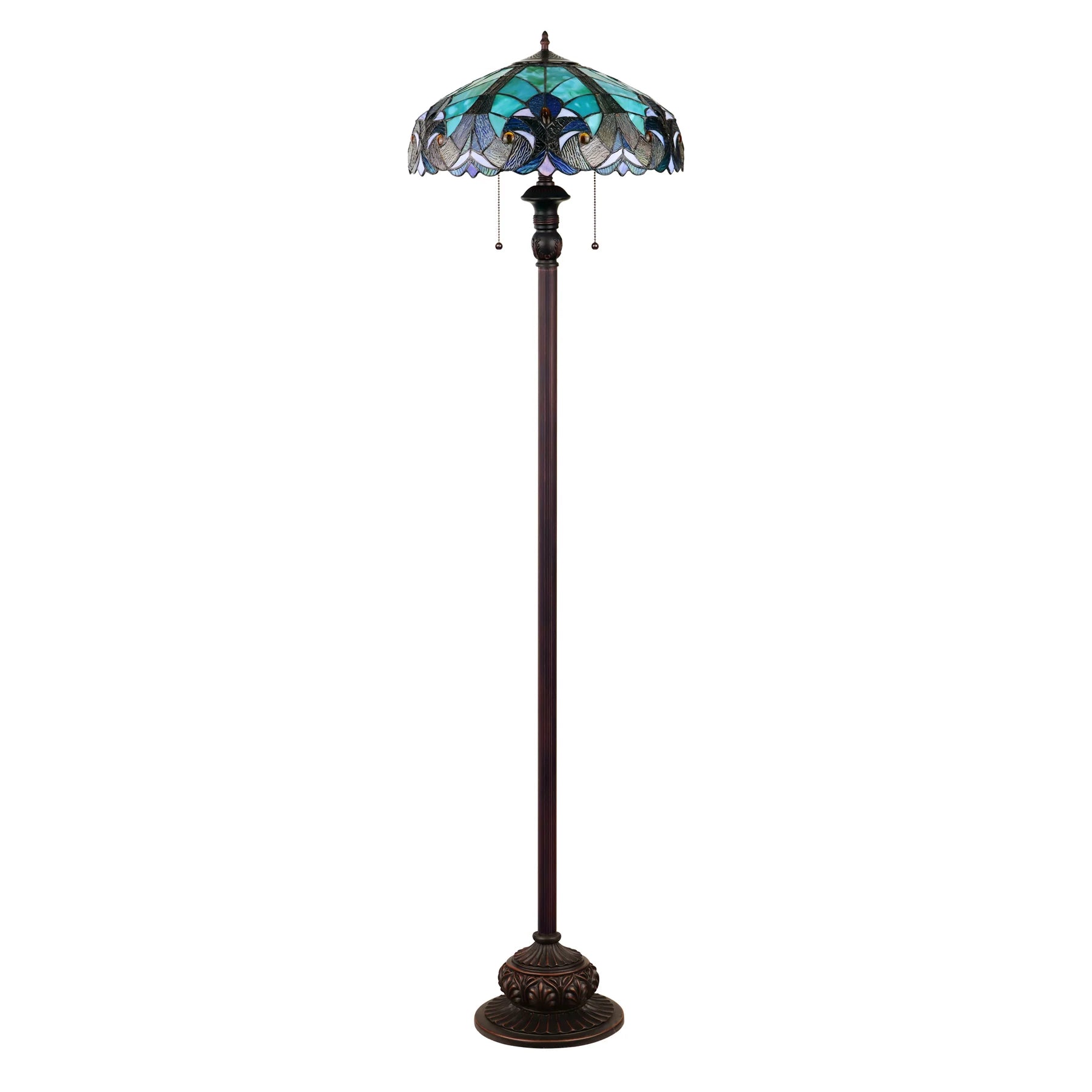 Chloe Liaison Turquoise Floor Lamp