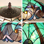 Chloe Liaison Turquoise Floor Lamp