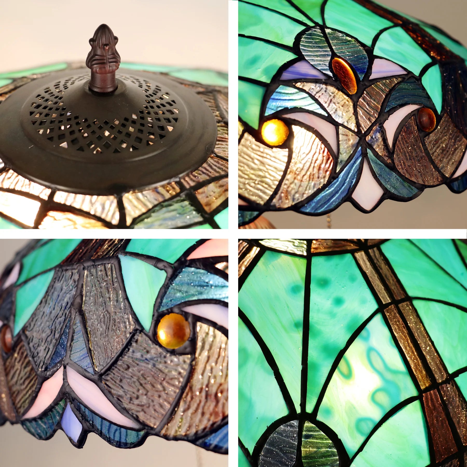 Chloe Liaison Turquoise Floor Lamp