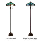 Chloe Liaison Turquoise Floor Lamp