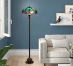 Chloe Liaison Turquoise Floor Lamp