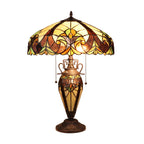 Chloe Velvety Iris Double-Lit Table Lamp