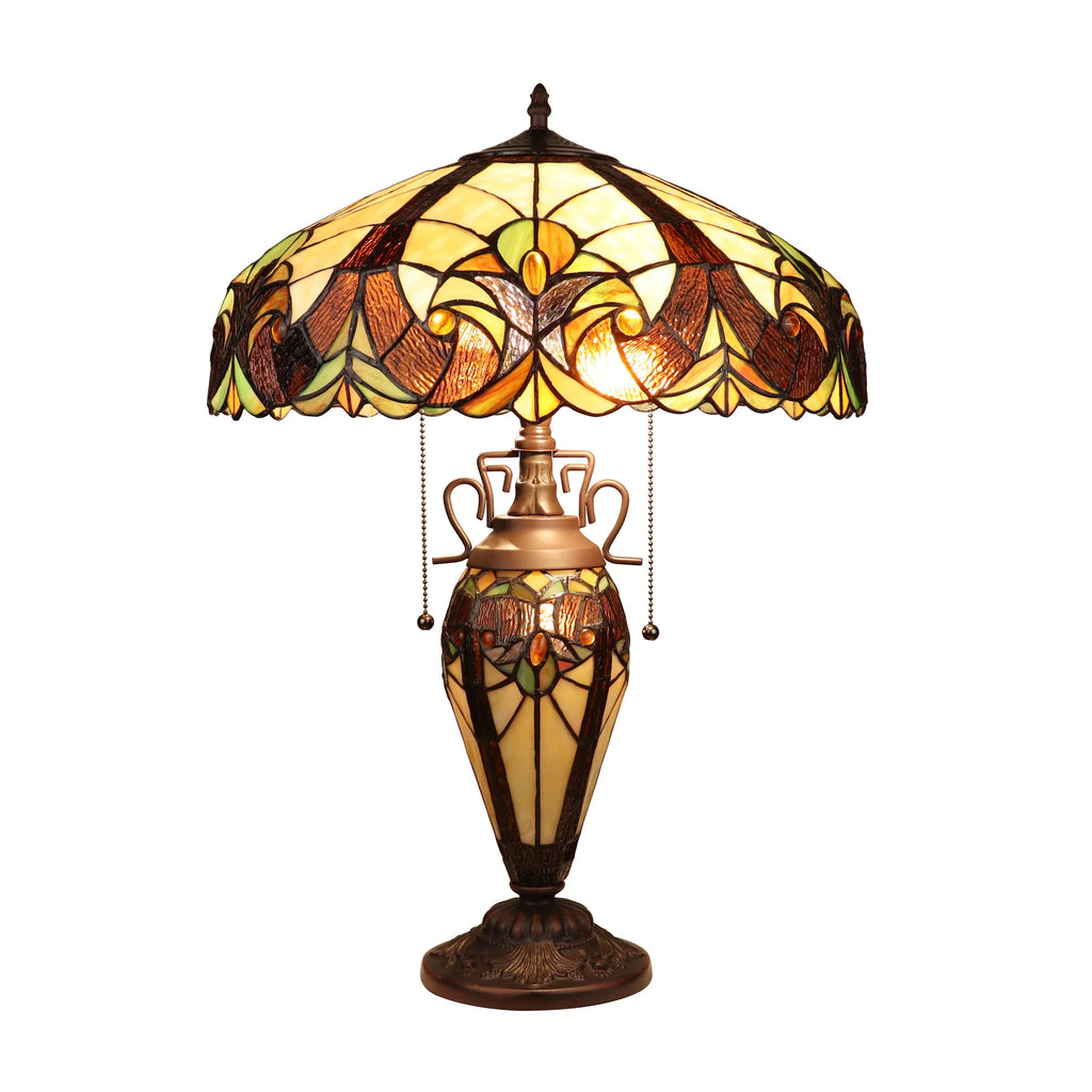 Chloe Velvety Iris Double-Lit Table Lamp