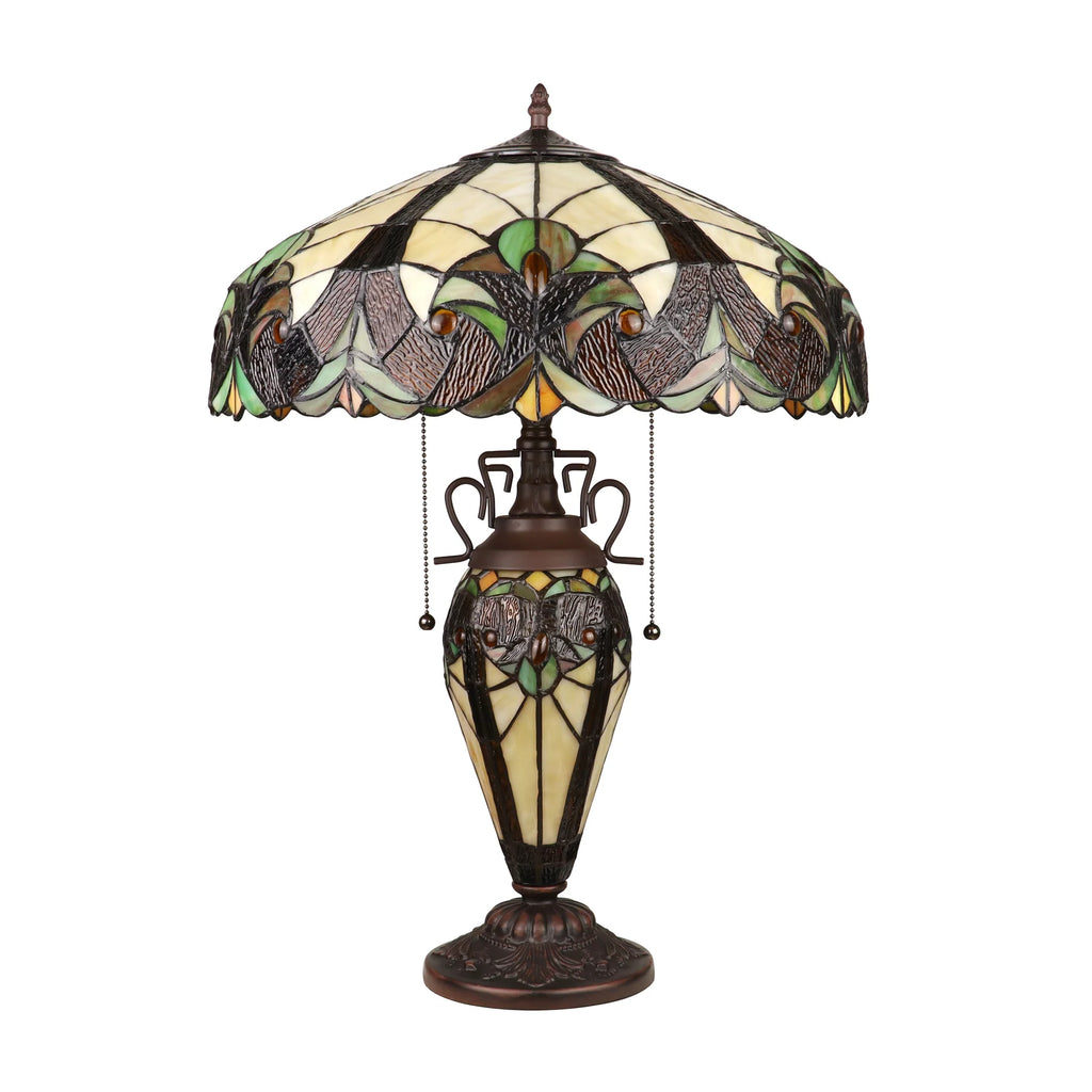 Chloe Velvety Iris Double-Lit Table Lamp