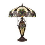 Chloe Velvety Iris Double-Lit Table Lamp