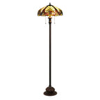 Chloe Golden Iris Victorian Floor Lamp