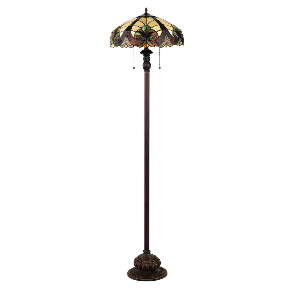 Chloe Golden Iris Victorian Floor Lamp