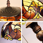 Chloe Golden Iris Victorian Floor Lamp