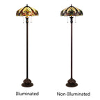 Chloe Golden Iris Victorian Floor Lamp