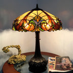 Chloe Golden Iris Victorian Table Lamp
