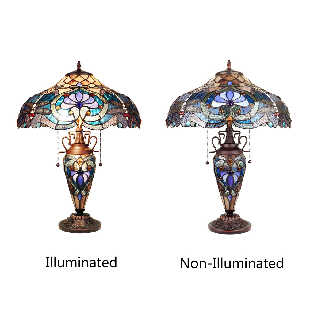 Chloe Lydia 3-Light Victorian Table Lamp