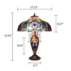 Chloe Lydia 3-Light Victorian Table Lamp