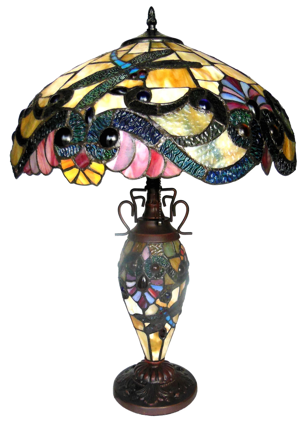 Dragonflies: Chloe Dragonfly Double-Lit Table Lamp