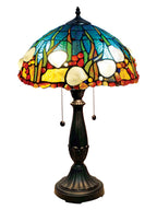 Dale Tiffany Coral Sea Tiffany Table Lamp - Stained Glass Coral Sea Tiffany Table Lamp
