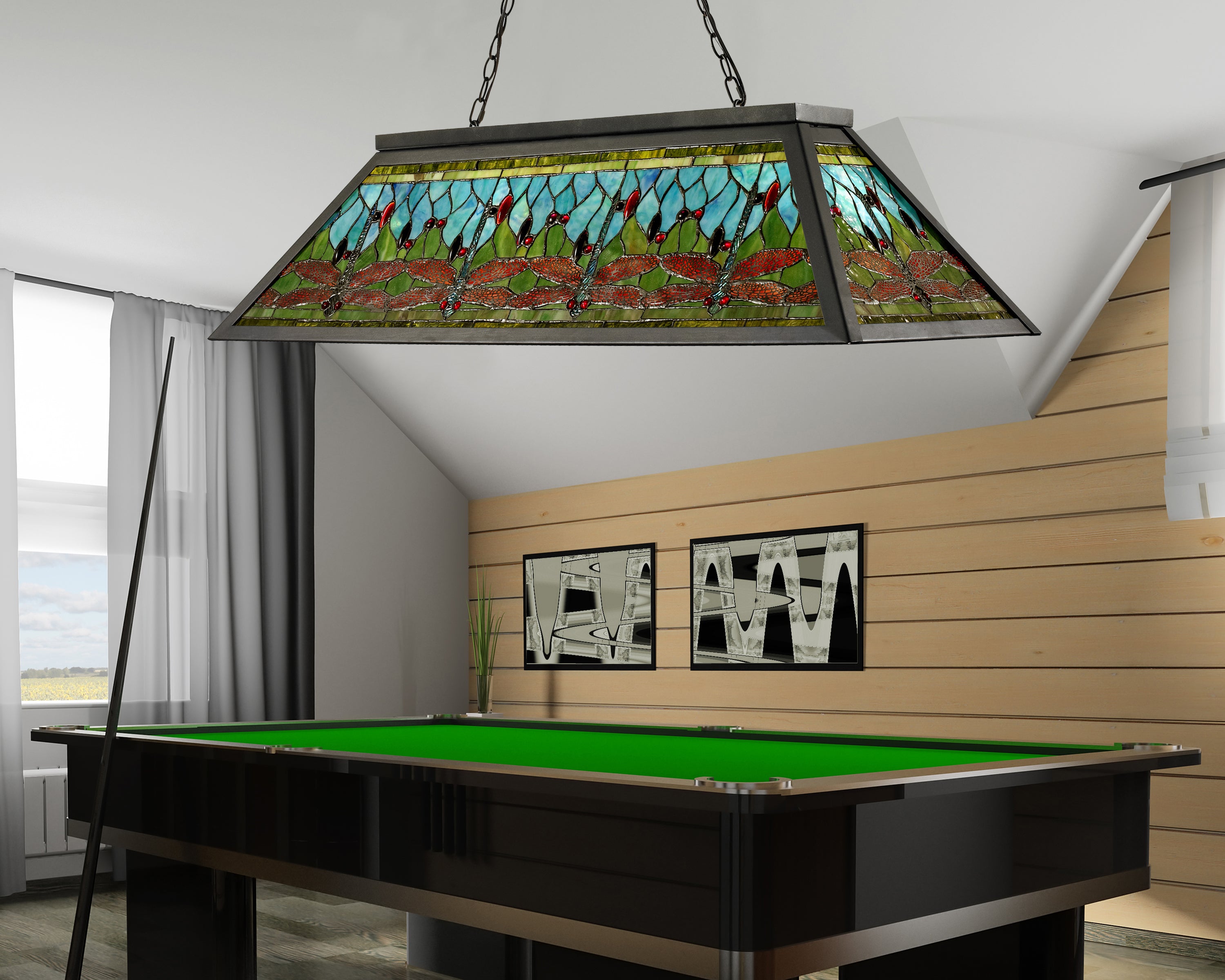 Dale Tiffany Glade Pool Table Island Light