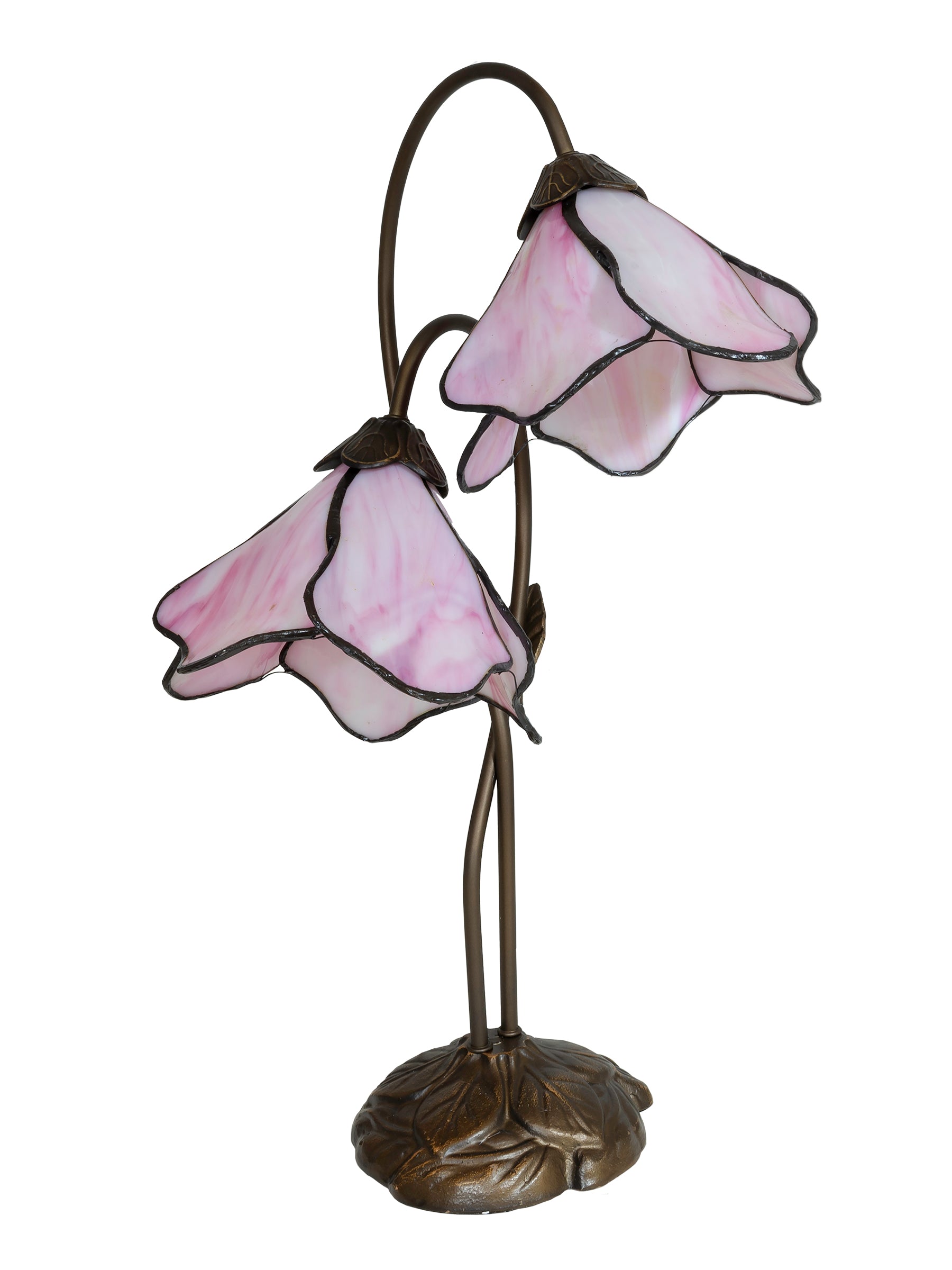 Dale Tiffany Poelking Pink Lilies Table Lamp