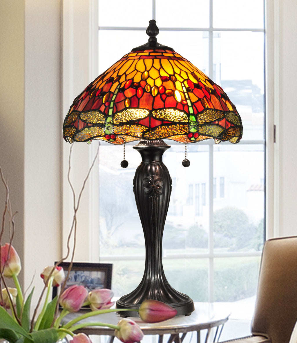 Dale Tiffany Reves Dragonfly Table Lamp