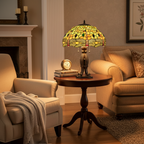 24.5"H Tiffany Hanginghead Dragonfly Table Lamp