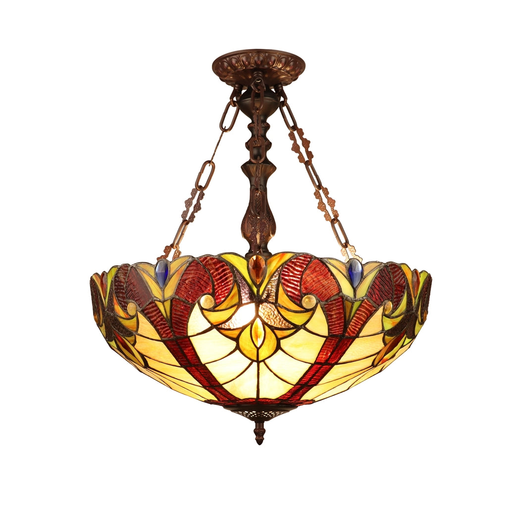 Rush Lamp Invert Chloe Adia Inverted Pendant Lamp – TiffanyLamps.com - Montana Wood ...