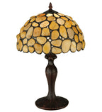 Meyda Tiffany Agata Table Lamp - Stained Glass Agata Table Lamp Turned On