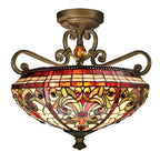 Dale Tiffany Baroque Semi-Flush Mount
