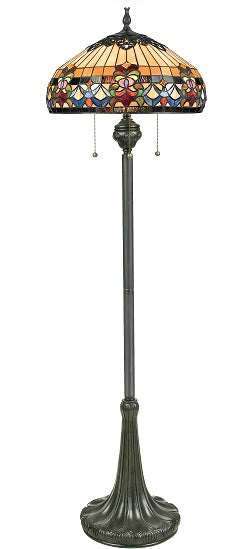 Quoizel Belle Fleur Floor Lamp - Stained Glass Belle Fleur Floor Lamp