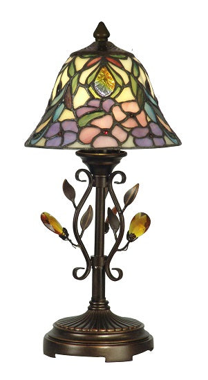 Dale Tiffany Crystal Peony Accent Lamp