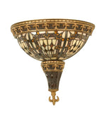 Meyda Tiffany Fleur-de-lis Art Glass Wall Sconce - Large - Stained Glass Fleur-de-lis Art Glass Wall Sconce - Large