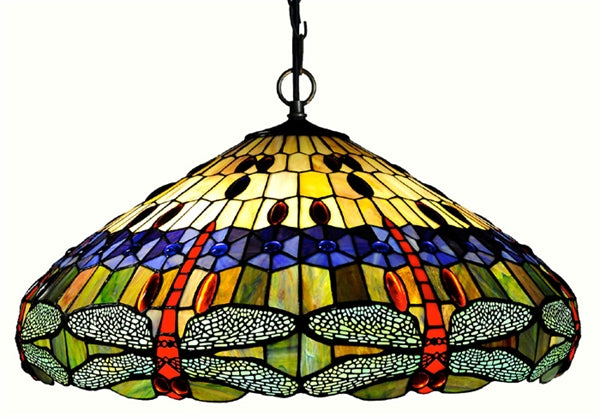 Dragonflies: Chloe Hanging Dragonfly Pendant Lamp