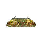 Meyda Tiffany Hanging Head Dragonfly 40" Billiards Lamp - Stained Glass Hanging Head Dragonfly 40" Billiards Lamp Turned On